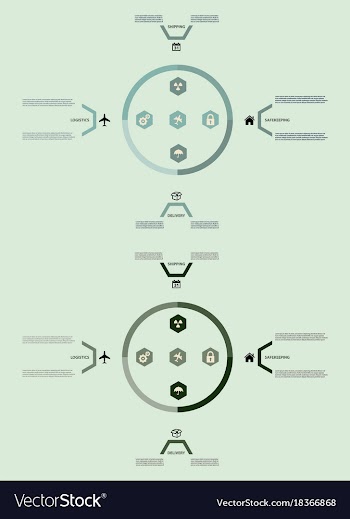 Modern strips infographics different options vector image