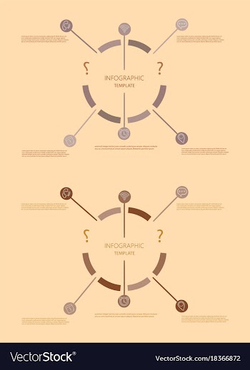 Modern strips infographics different options vector image