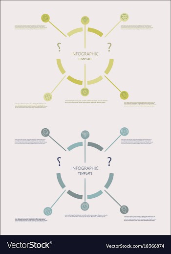 Modern strips infographics different options vector image