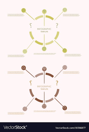 Modern strips infographics different options vector image