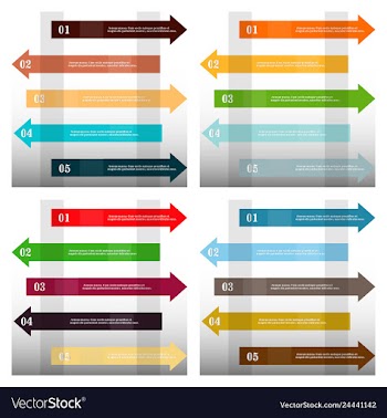 Modern strips infographics x options banner for vector image