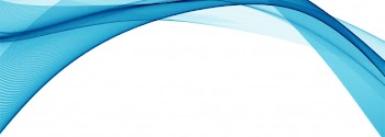 Modern stylish blue wave banner Free Vector