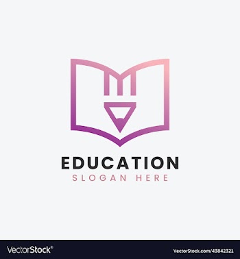 modern teach learn educational logo design