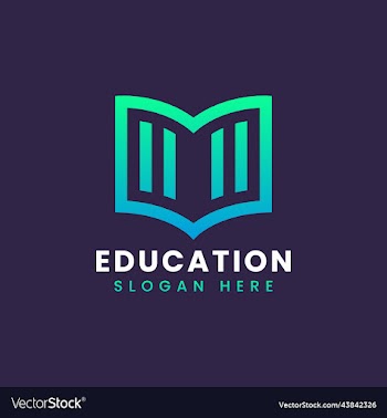 modern teach learn educational logo design