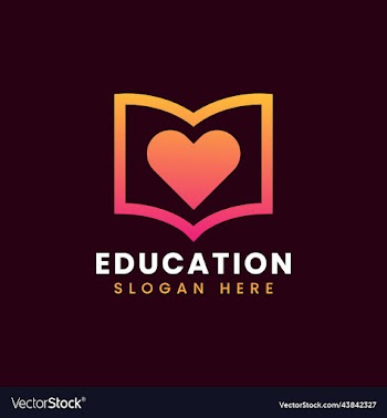 modern teach learn educational logo design