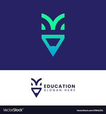 modern teach learn educational logo design