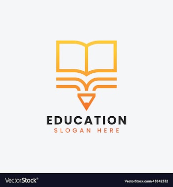 modern teach learn educational logo design