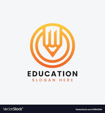 modern teach learn educational logo design