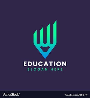modern teach learn educational logo design