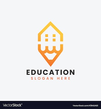 modern teach learn educational logo design