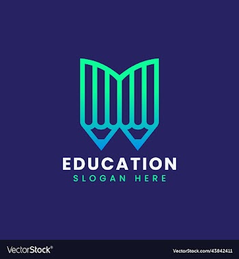 modern teach learn educational logo design