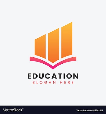 modern teach learn educational logo design