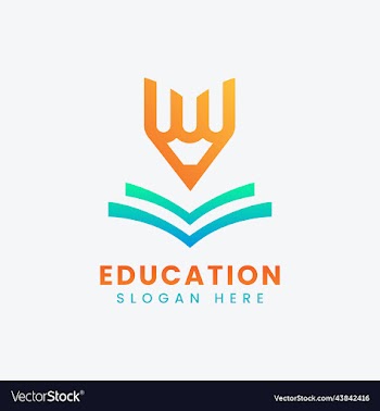 modern teach learn educational logo design