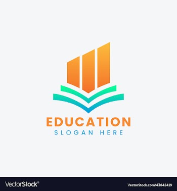 modern teach learn educational logo design