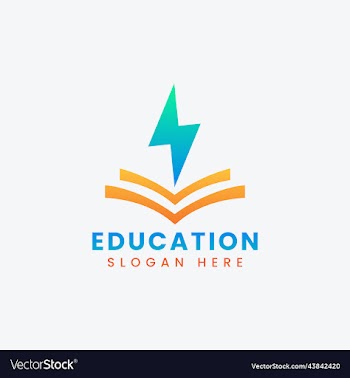 modern teach learn educational logo design