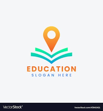 modern teach learn educational logo design