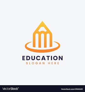 modern teach learn educational logo design