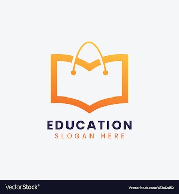modern teach learn educational logo design