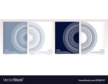Modern template for brochure leaflet flyer vector image