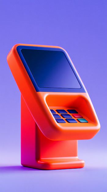 Modern Touchscreen Payment Kiosk