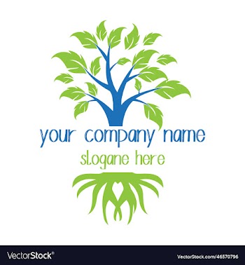 modern tree logo design with file