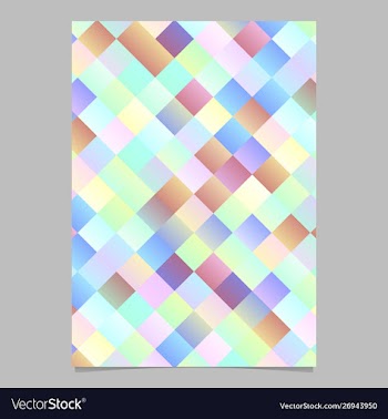 Modern trendy abstract square pattern flyer vector image