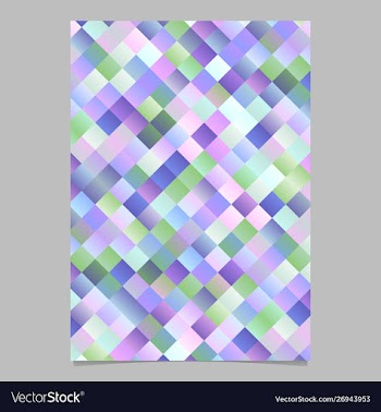 Modern trendy abstract square pattern flyer vector image