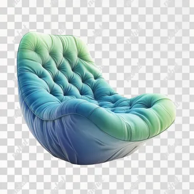 Modern Tufted Chair in Vibrant Gradient Design