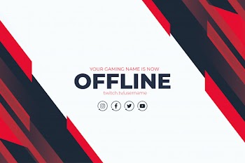 Modern twitch background design Free Vector