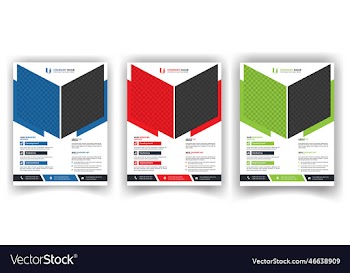 modern unique business flyer bundle design