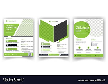 modern unique business flyer bundle design