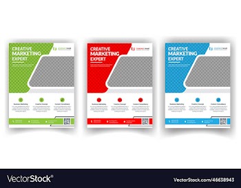 modern unique business flyer bundle design