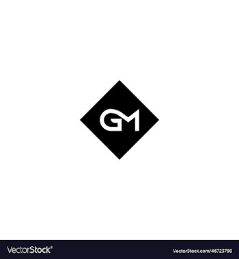 modern unique creative letter gm logo design
