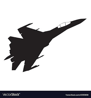 modern war fighter silhouette design