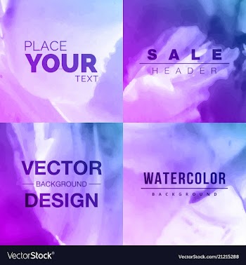 Modern watercolor background vector image