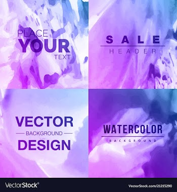Modern watercolor background vector image