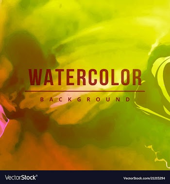 Modern watercolor background vector image