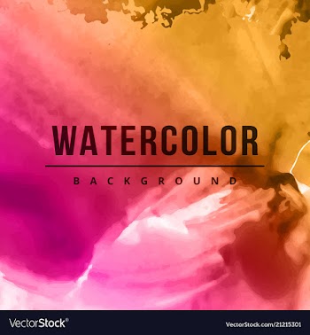 Modern watercolor background vector image
