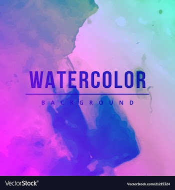 Modern watercolor background vector image
