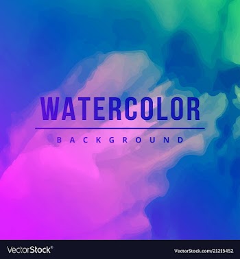 Modern watercolor background vector image