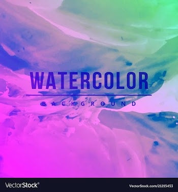 Modern watercolor background vector image