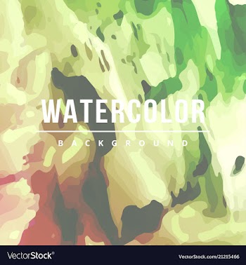 Modern watercolor background vector image