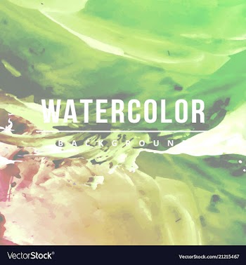 Modern watercolor background vector image