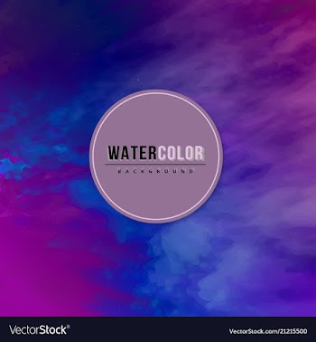 Modern watercolor background vector image