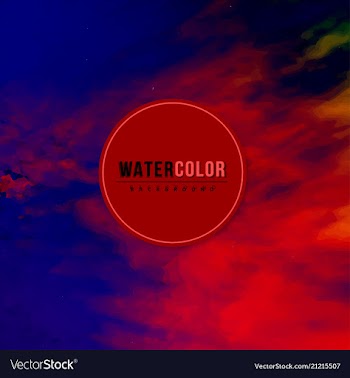 Modern watercolor background vector image