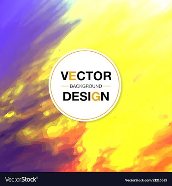 Modern watercolor background vector image