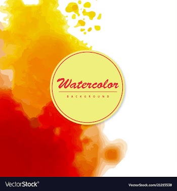 Modern watercolor background vector image