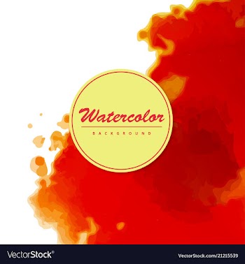 Modern watercolor background vector image