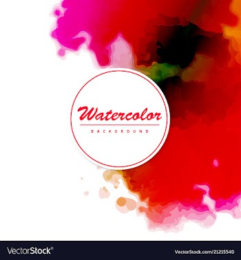 Modern watercolor background vector image