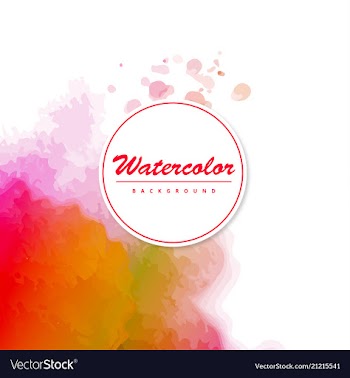 Modern watercolor background vector image